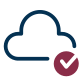 Wolke als Symbol für das speichern in der online cloud